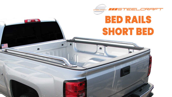 Steelcraft Bed Rails | 1999-2006 Chevrolet Silverado 1500/2500LD Short Bed/01-05 Silverado 2500HD/3500 Short Bed  (Excl. 04-06, 07 Classic 1500 Crew Cab w/5.5Ft Short Bed) | S/S | Model 602117