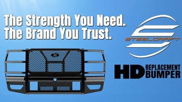 Steelcraft HD Front Bumper Replacements | 2023-2026 Ford Super Duty  With Receiver | Black Model HD11390RCC - 0