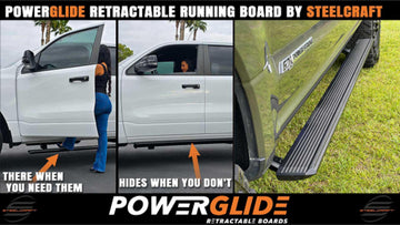 Steelcraft PowerGlide Retractable Boards | 2019-2024 RAM 1500 Crew Cab All Trim Levels (Incl. 19-23 TRX Models) | Black | Model 372370
Steelcraft Automotive  SKU: 372370  Barcode: 840813181509