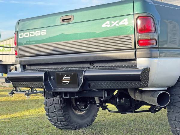 HD Replacement Rear Bumper Semi gloss black