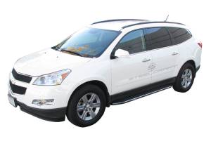 Steelcraft 103800 STX100 Running Boards, Black With Stainless Steel Trim