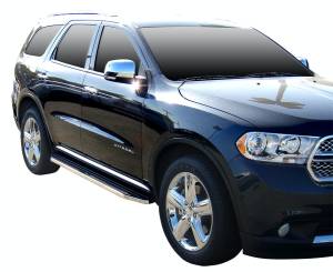 Steelcraft 121120 STX100 Running Boards, Black With Stainless Steel Trim