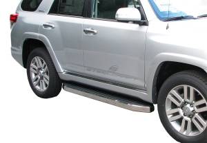 Steelcraft 133800 STX100 Running Boards, Black With Stainless Steel Trim