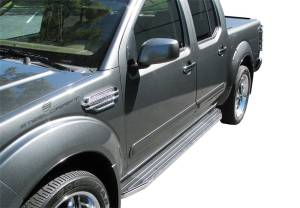 Steelcraft 140950 STX100 Running Boards, Black With Stainless Steel Trim