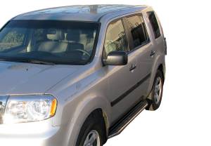 Steelcraft 155110 STX100 Running Boards, Black With Stainless Steel Trim