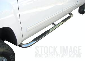 Steelcraft 202327 3" Round Sidebars, Stainless Steel