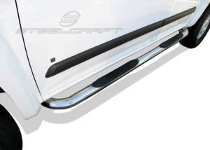 Steelcraft 202627 3" Round Sidebars, Stainless Steel