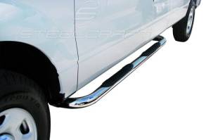 Steelcraft 213707 3" Round Sidebars, Stainless Steel