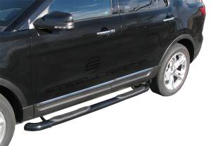Steelcraft 213900 3" Round Sidebars, Black