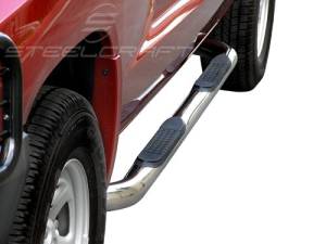 Steelcraft 220127 3" Round Sidebars, Stainless Steel