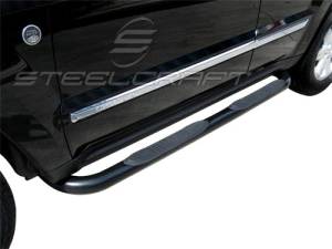 Steelcraft 220420 3" Round Sidebars, Black
