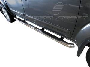 Steelcraft 240917 3" Round Sidebars, Stainless Steel