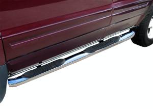 Steelcraft 255057 3" Round Sidebars, Stainless Steel