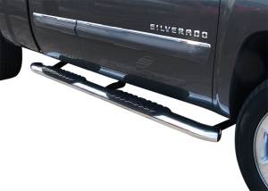 Steelcraft 402119P 5" Oval Premium Sidebars, Stainless Steel