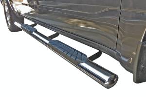 Steelcraft 411807-1 4" Straight Sidebars, Stainless Steel