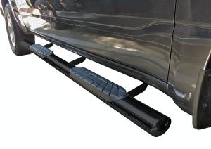 Steelcraft 423300-1 4" Straight Sidebars, Semi-Gloss Black