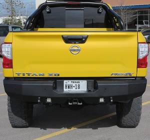 Fortis Rear Bumper, Fine Texture Black