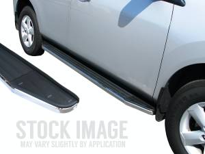 Steelcraft 104300 STX100 Running Boards, Black With Stainless Steel Trim