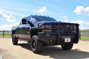 Steelcraft AL60-10440 Elevation Aluminum Front Bumper, Fine Textured Black